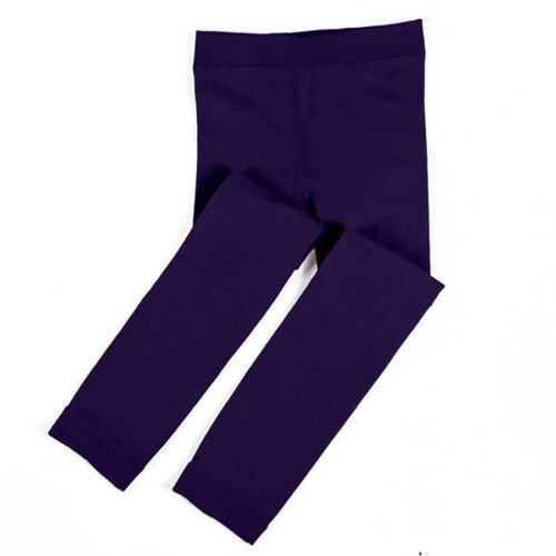 Leggings bambino foderati in pile termico pantaloni invernali slim pantaloni per bambina età 1-13 - Foto 12 di 24