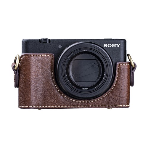 Media funda de cuero con cubierta base para el hombro para cámara Sony ZV-1 - Imagen 3 de 27