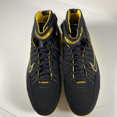BEATERS: Men\'s Nike Air Zoom Huarache 2k4 Black Maize Kobe Mamba Sz 11 Athletic Size 11 - Nike Air Zoom Huarache 2K4 Black Maize for sale  main image 4