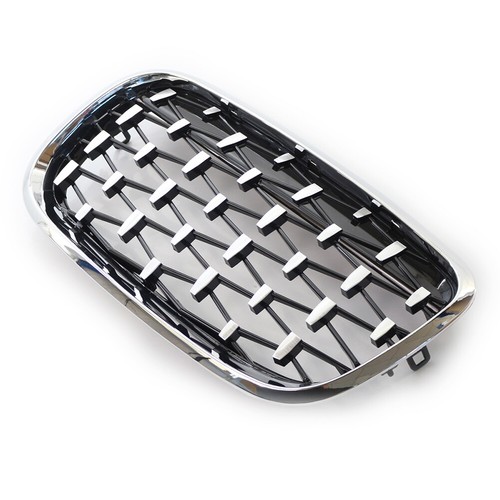 Diamond Style Chrome Front Kidney Grille Grill For BMW X5 E70 X6 E71 2007-13 - Picture 6 of 9