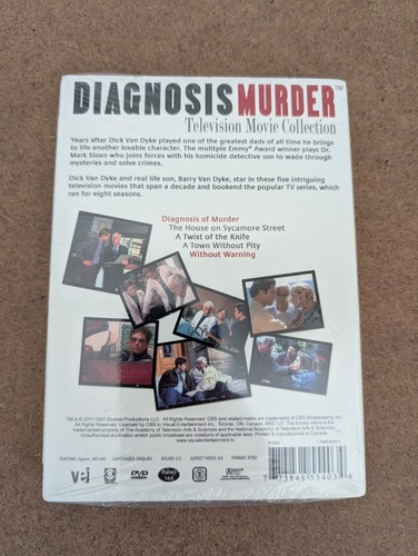 Diagnosis Murder Television Movie Collection DVD NEW TV 5 Movies Dick Van Dyke - Picture 2 of 3