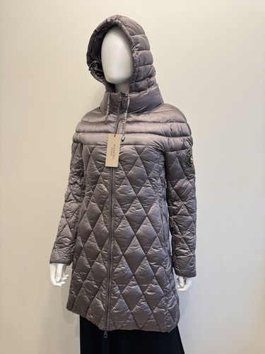 £700 Scervino Street by Ermanno Scervino Metallic Grey Puffer Jacket, Size M - Picture 16 of 21
