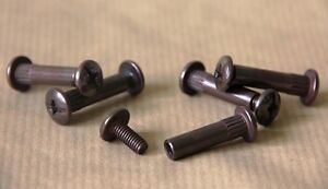 5 X Connecting Screws Bolts Cabinets Furniture Connectors Antique