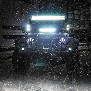 AUXBEAM 22" INCH LED Work Light Bar Driving Fog w/ Wiring Offroad Pickup Truck - Picture 9 of 12