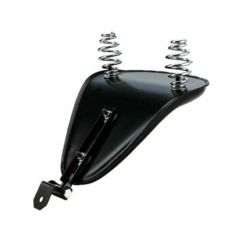 Solo Seat Black Motor Leather New AU Motorbike Fit For Sportster Motorcycles - Picture 8 of 12
