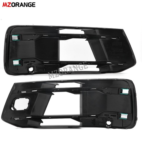 2pcs Front Bumper Cover LH RH Fog Light Grill Bezel Insert For 2016-2019 Audi Q7 - Imagen 3 de 12