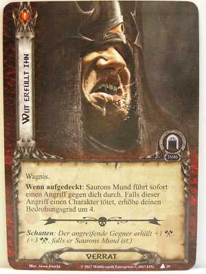 Lord of the Rings LCG - 1x #039 Wut erfüllt ihn - Der Feurige Berg