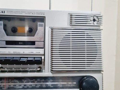 Akai AJ-490FS Boombox Radio Cassette recorder Vintage Very Rare - Picture 6 of 12
