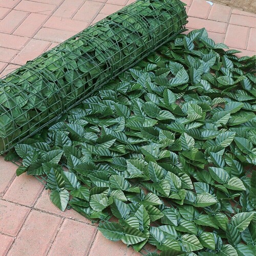 1-10M Roll Artificial Hedge Garden Fake Ivy Leaf Privacy Fence Screening Wall UK - Picture 4 of 17