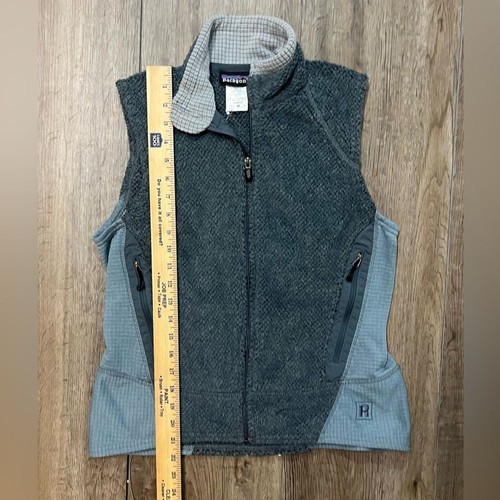 Chaleco Regulador Vintage Patagonia R2 Polar Mujer Mediano Polartec Cremallera Frontal Gris - Imagen 2 de 9
