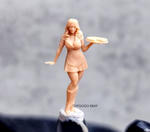 Figura 1/64 1/43 CALIENTE Sexy niña bebé criada ajuste 1:64 coche calle diorama sin pintar - Imagen 16 de 20