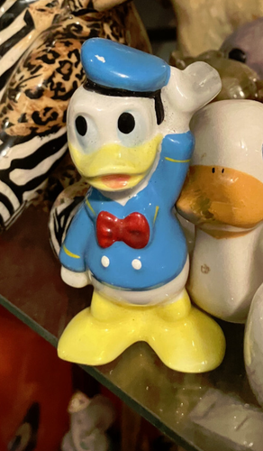 Vintage Walt Disney Productions Donald Duck Ceramic Figure 3" tiawan free shippi - Picture 5 of 5