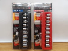 Powerbuilt 9 Piece Metric 3/8" Drive Socket Set & Powerbuilt  3/8 SAE-2 Sets