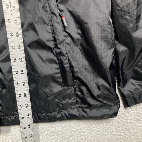 Swiss Alps Lightweight Windbreaker  Track Jacket Mens XL Black Full Zip Hooded - Picture 2 of 11