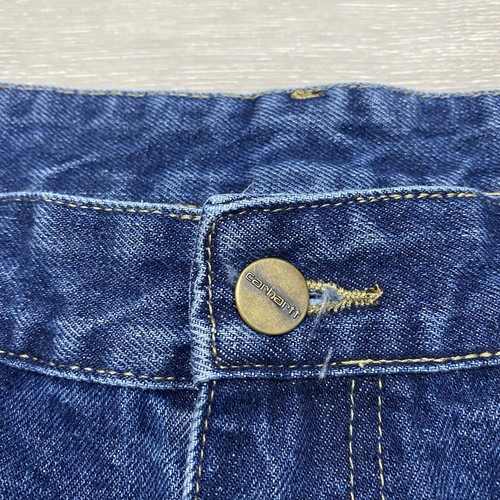 Carhartt WIP Mens Shorts W34 Utility Carpenter Cargo Denim - In Great Condition - Picture 4 of 11