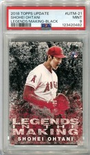 SHOHEI OHTANI 2018 Topps Update Legends Black 1/720 pac ks rookie PSA 9 four MVP