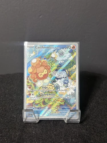 Castform Sunny Form 195/191 Sv08: Surging Sparks Illustration Rare Near Mint