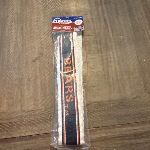 Diadema calentador de orejas Chicago Bears día de juego adulto talla única bordada de colección - RARA - Imagen 1 de 5