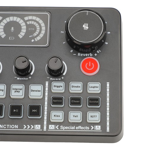 Live Sound Card BT 5.0 Noise Reduction Voice Change For Karaoke Live Streamin FY - Afbeelding 9 van 24