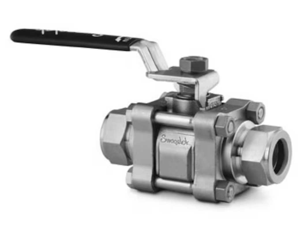 NEW SWAGELOK Ball Valve 1” Tubing Connection SS-65ES16 Stainless Steel 2500 Psi