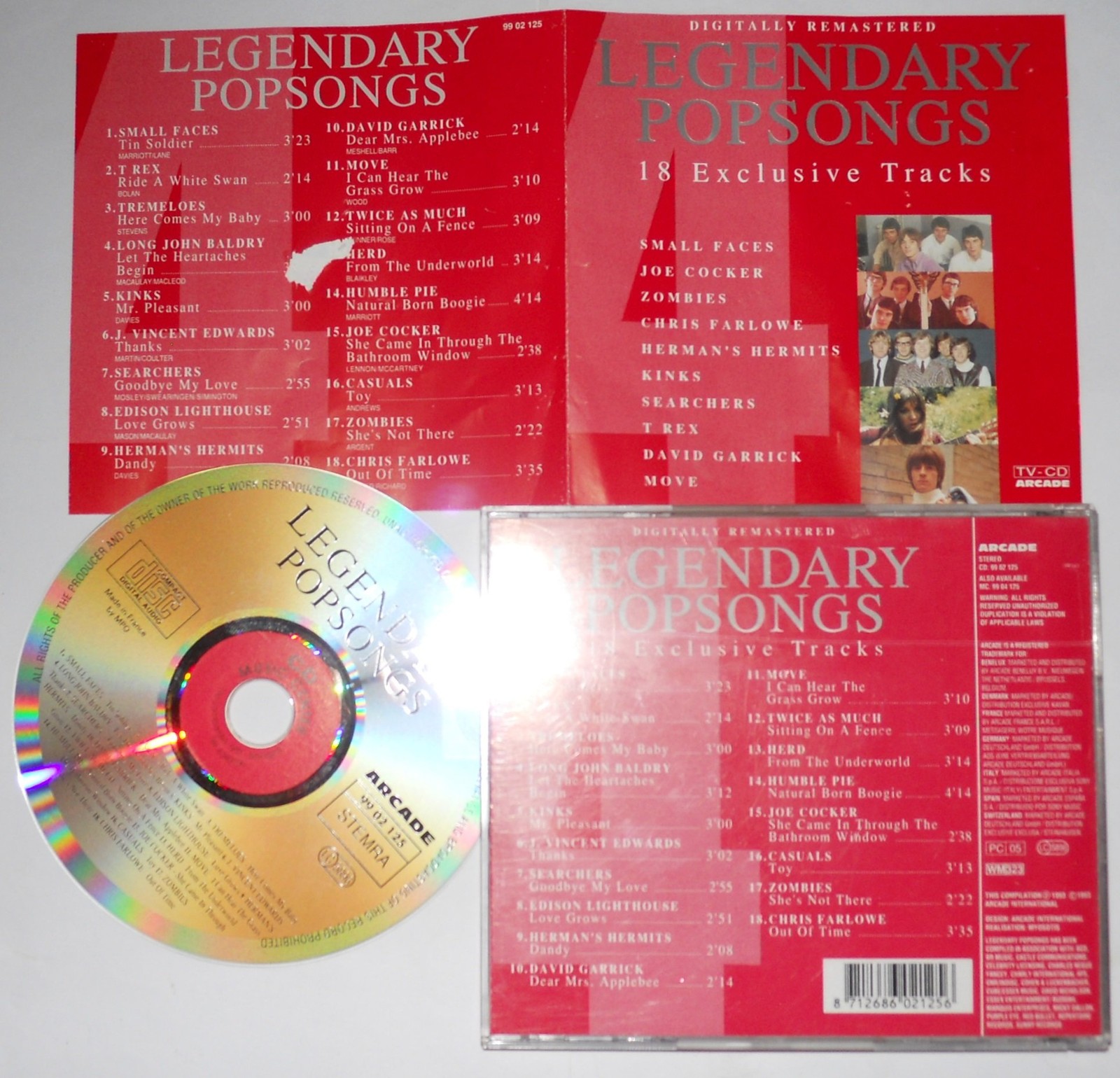 Легендарные поп-песни различных исполнителей 4 (CD)