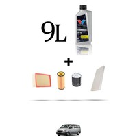 Hoffcar Set Service 4 Filter Und 9L ÖL FüR Mercedes Vito II (639) 111 CDI 80Kw