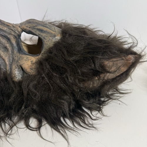 Máscara de hombre lobo espíritu halloween marrón máscara de hombre lobo tamaño adulto DAÑO LEER - Imagen 6 de 10