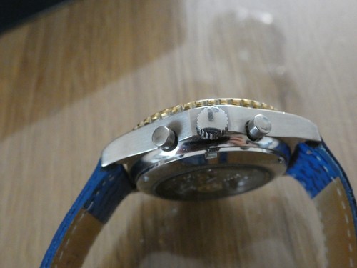 Poljot Vintage Chronograph - P3133 -blaues ZB - Klassiker - gepflegt - Glasboden - Bild 8 von 14