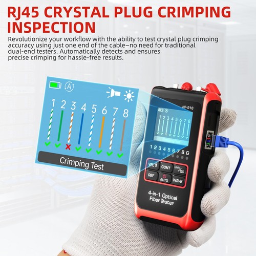 4in1 Optical Power Meter Wiring Wavelength Fiber Optic Tester Laser -60~+8dbm - Picture 6 of 15