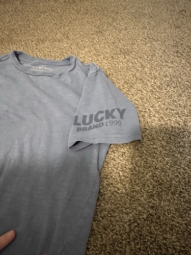 Boys Lucky Brand T Shirt Size 10/12 - Picture 2 of 4