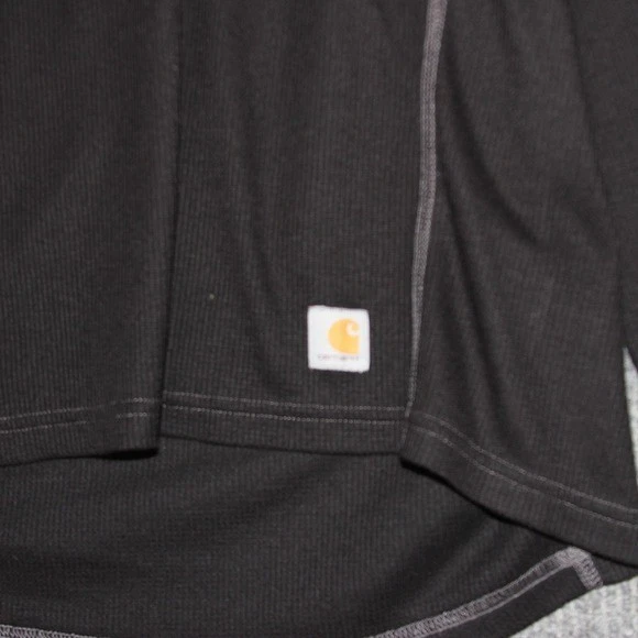 Camisa Carhartt Force Para Hombres Manga Larga Térmica Capa Base Negra Talla XL Foto 3 de 4