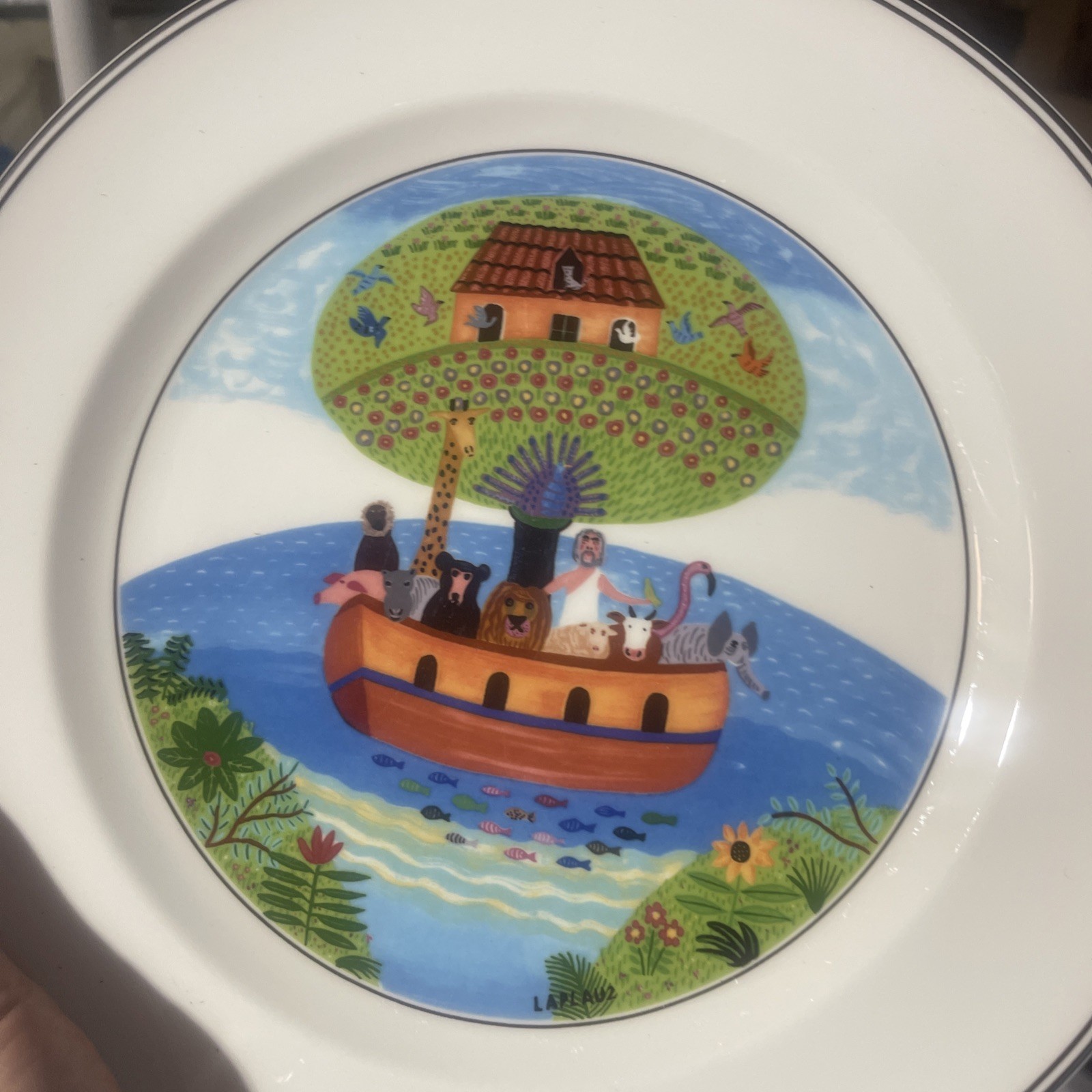 Villeroy & Boch Design Naif LaPlau Noah’s Arc Dinner Plate 10.5"