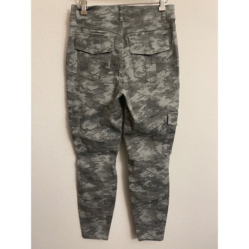 SPANX Cargohose Hose grau Camouflage Print Pull On Pocket, bequem Large - Bild 7 von 7