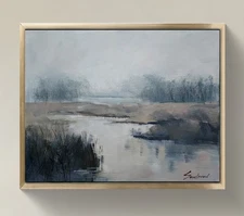 Original Impressionist Painting on 11 in x14 in Canvas - Signed by the Artist