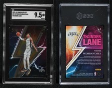 2023-24 Panini Select Thunder Lane Victor Wembanyama #5 SGC 9.5 Mint+ Rookie RC