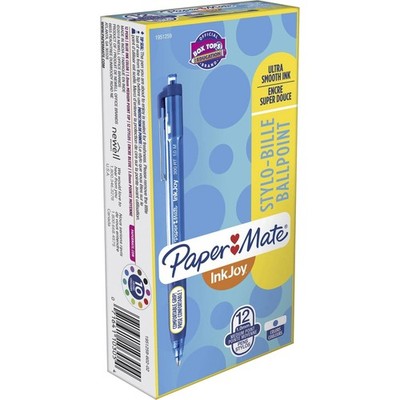 Paper Mate InkJoy 300 RT Retractable Ballpoint Pen 1mm Blue Dozen 1951259