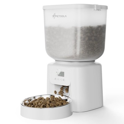 Best Automatic Cat Feeder 5L/21Cups Timed Dry Food Dispenser with Dual Power
