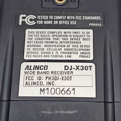 Alinco DJ-X30T Handheld Wideband Reciever Scanner AM/FM/WFM/SSB/CW TESTED WORKS - Picture 6 of 7