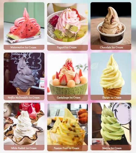 Automatic 1000ml Ice Cream Maker Machine Roll Soft Serve Hard Household Small - Picture 3 of 6