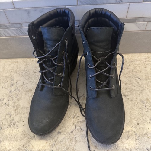 Women's Timberland Earthkeepers Size 9 Black ankle booties good condition - Picture 2 of 13