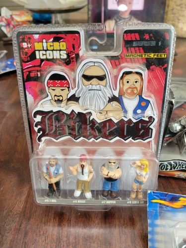 Micro Icons BIKERS Series 4 Figures 2004/Hot Wheels 2 Bikes - Picture 3 of 6