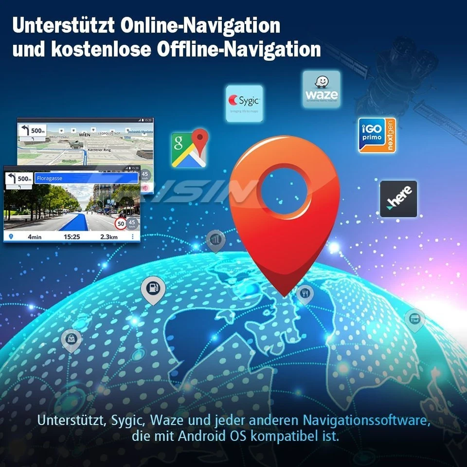 10.25" 64GB Android 14 Autoradio GPS Navi Für Audi A4 S4 RS4 A5 S5 DAB+ CarPlay - Bild 3 von 4