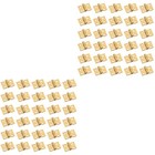 60 Pcs Mini Wooden Box Hinges Micro Jewelry Box Hinges Mini Alloy mini hinges