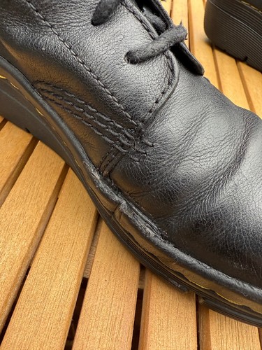 Dr Martens Zarela Black Soft Leather Chunky Wedge Chelsea Boots Size Uk 5 Eu 38 - Picture 13 of 15