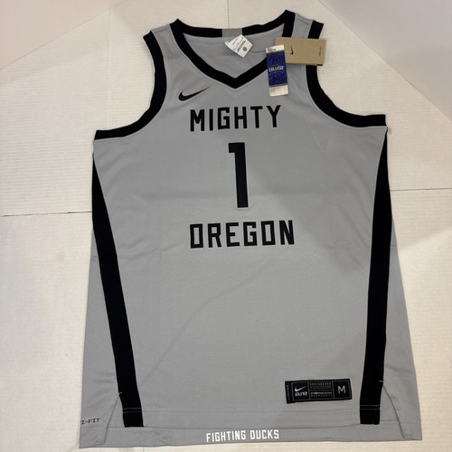 Nike Men’s NCAA Mighty Oregon Ducks Basketball Jersey Size: Medium DH7397-012 - Picture 1 of 11