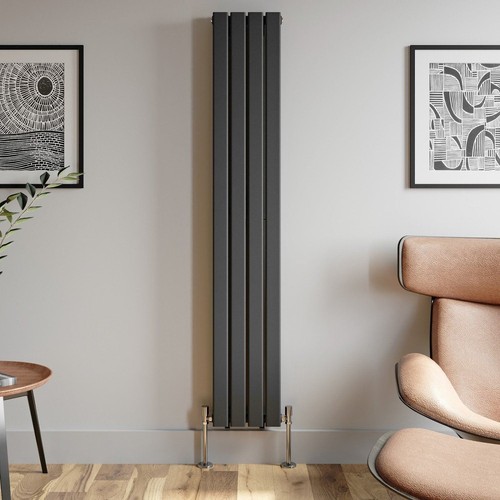 Anthracite Designer Radiator Vertical Horizontal Flat Panel Oval Column Rads - Picture 482 of 535