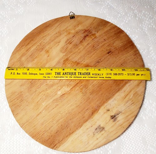 El Salvador Central America Wooden Wall Plaque Wood Round Lacquered Studded Vtg - Bild 19 von 23