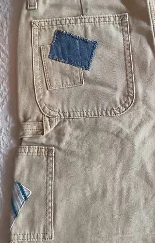 NWT Polo Ralph Lauren- Girl's Sz 14 Patchwork Canvas Carpenter Pants-Retail $135 - Picture 9 of 10
