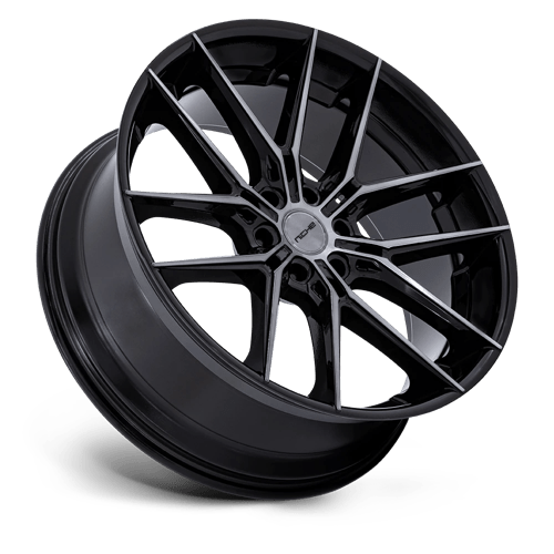 24x10 Niche NC280 Prodigy 6 Gloss Black Dark Tinted Clear Wheel 6x135 (25mm) - Picture 2 of 7