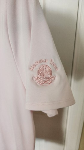 ADIDAS WOMEN'S GOLF ESSENTIALS POLO SHORT SLEEVE SHIRT LIGHT PINK SIZE M - Picture 2 of 10